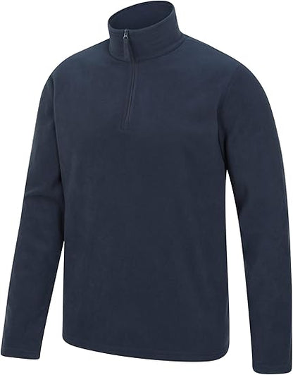 Men's Half-Zip Fleece - Microfleece Sweatshirt - LANVU LONDON