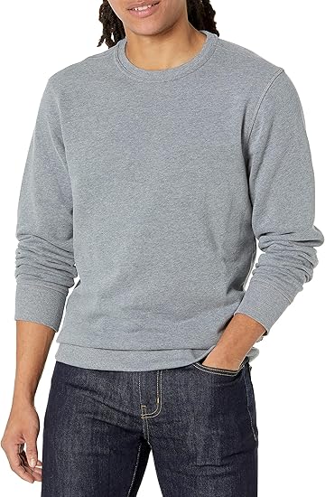 Men's Fleece Crew Neck Sweatshirt - LANVU LONDON