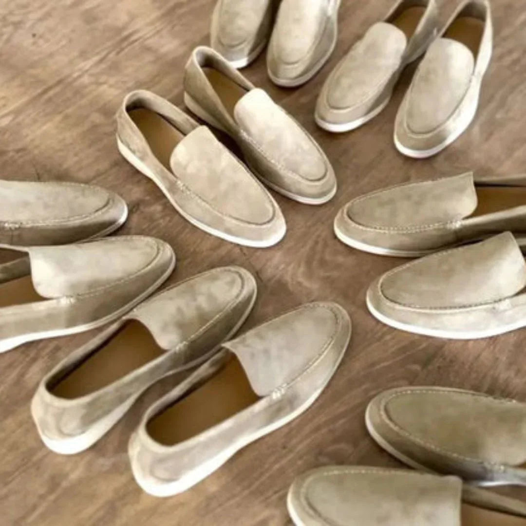 Kamil Men’s Shoes | Suede Slip-On Loafers with Low-Profile Design for Autumn